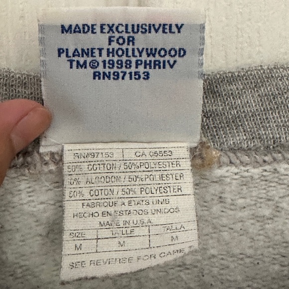 Vintage 90s Planet Hollywood (Honululu) Crewneck Sweatshirt - Picture 4 of 5